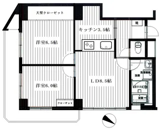 KONDO HEIGHTS(コンドウハイツ)【5階】の間取り