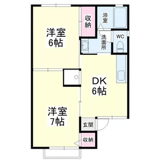 セジュール白菊【1階】の間取り