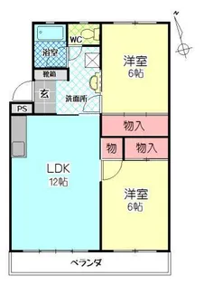コーポ秋月【2階】の間取り