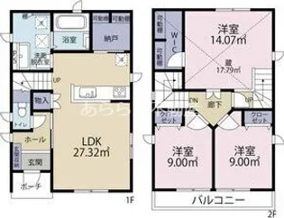 静岡県浜松市中央区上島7【一戸建】の間取り