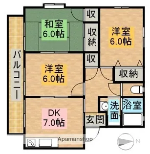 ラ・ファミーユIII【2階】の間取り