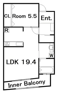 第11森谷ビル【4階】の間取り