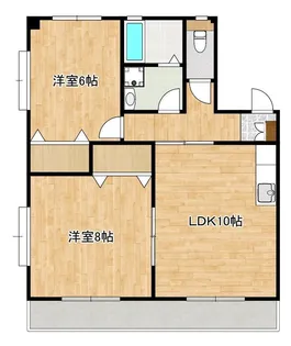 ハイツサンライズC棟【2階】の間取り