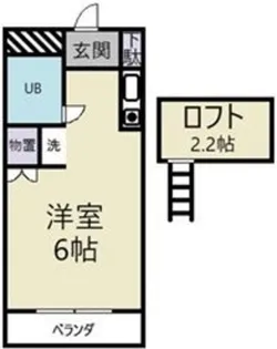 東京都稲城市矢野口【アパート】の間取り