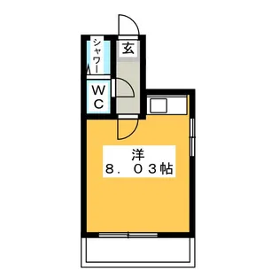 葉村ハイツ【1階】の間取り