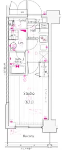 ガーラ横濱関内グランドステージ【4階】の間取り