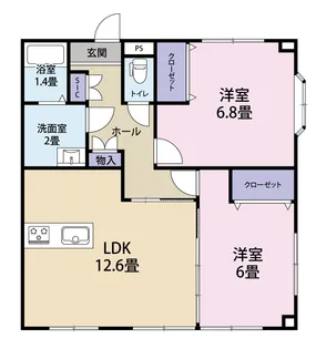 グランレーブ【1階】の間取り