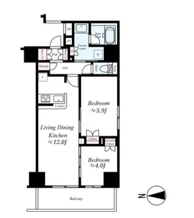イアース西日暮里【6階】の間取り