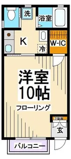 東京都杉並区下高井戸3【アパート】の間取り