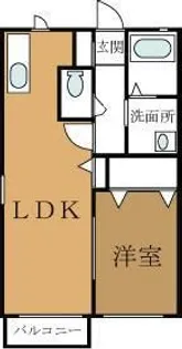 ディアコートD【1階】の間取り