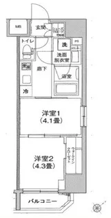 ティモーネプレミアム三ノ輪ステーション【3階】の間取り