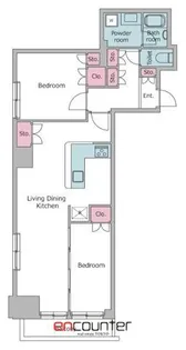 市ヶ谷スクエアレジデンス【11階】の間取り