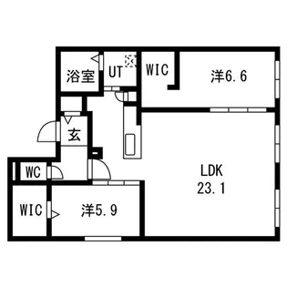 CIEL北11条【4階】の間取り