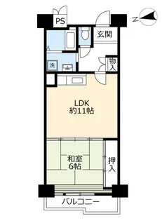 URアーバニア大須【11階】の間取り