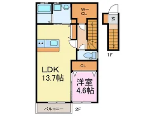 ステージ和坂IV【2階】の間取り