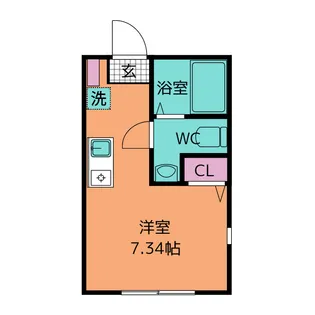 ラテラスCK富岡西【2階】の間取り