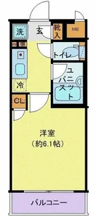 アヴァンツァーレ高輪【1階】の間取り