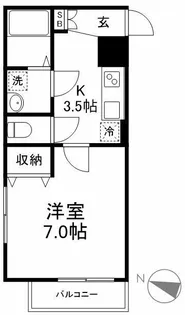 東京都大田区東嶺町【マンション】の間取り