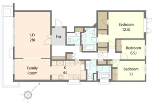 オークヒルス【2階】の間取り