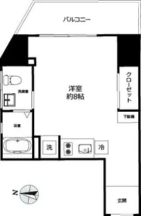 ベルファース東麻布【3階】の間取り