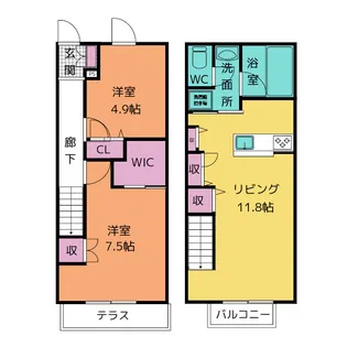リエンタ庄内通WESTの間取り