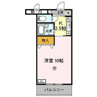 サンタウン竹鼻 B【4階】の間取り