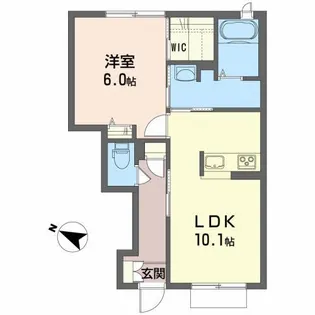 ミディ ソレイユ【1階】の間取り