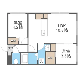 ベルツリーN19【4階】の間取り