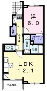 東京都西多摩郡瑞穂町南平2【アパート】の間取り