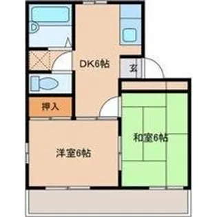 岐阜県可児市土田【アパート】の間取り