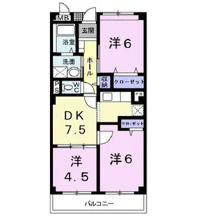 大阪府和泉市尾井町1【マンション】の間取り