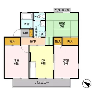 千葉県市原市根田1【アパート】の間取り