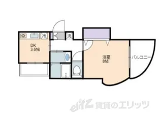 エバーグリーン植政【2階】の間取り
