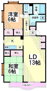 神奈川県川崎市多摩区生田1【マンション】の間取り