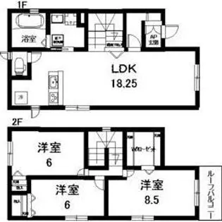愛知県名古屋市守山区川上町【一戸建】の間取り