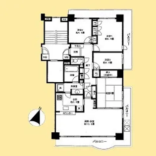 パークシティ金沢八景E棟【8階】の間取り