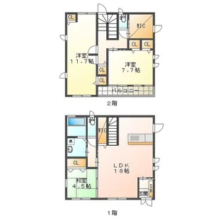 三重県鈴鹿市稲生1【一戸建】の間取り