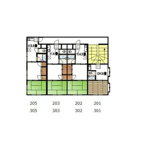 ニュービレッジ三高【3階】の間取り