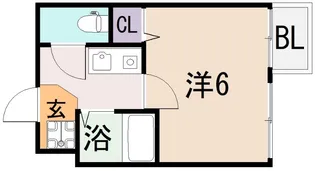 大阪府東大阪市下小阪3【マンション】の間取り