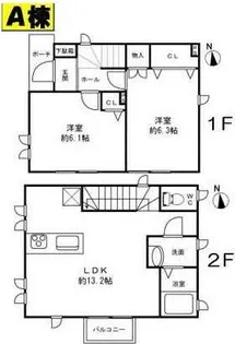 東京都東大和市芋窪4【一戸建】の間取り