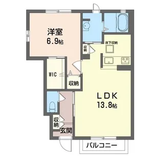 ヴェルジェ丸山台【1階】の間取り