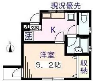 東京都世田谷区千歳台2【アパート】の間取り