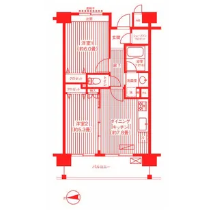 ピエス綱島【3階】の間取り
