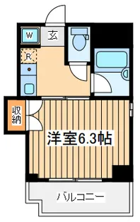 ターレットK【3階】の間取り