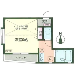 オリーブハウス【1階】の間取り