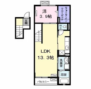 サニーコート【4階】の間取り