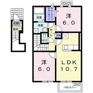 アトラスメゾンB【2階】の間取り