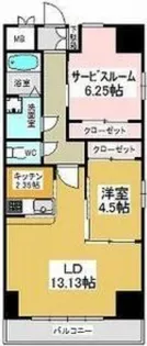 GRAN DUKE鶴舞公園【6階】の間取り