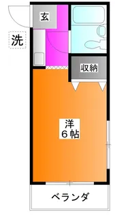 フロンティアパレス【2階】の間取り