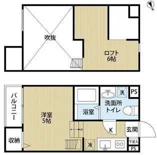 アコノーツ七道【1階】の間取り